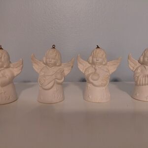 Goebel Cream Angel Ornament Set